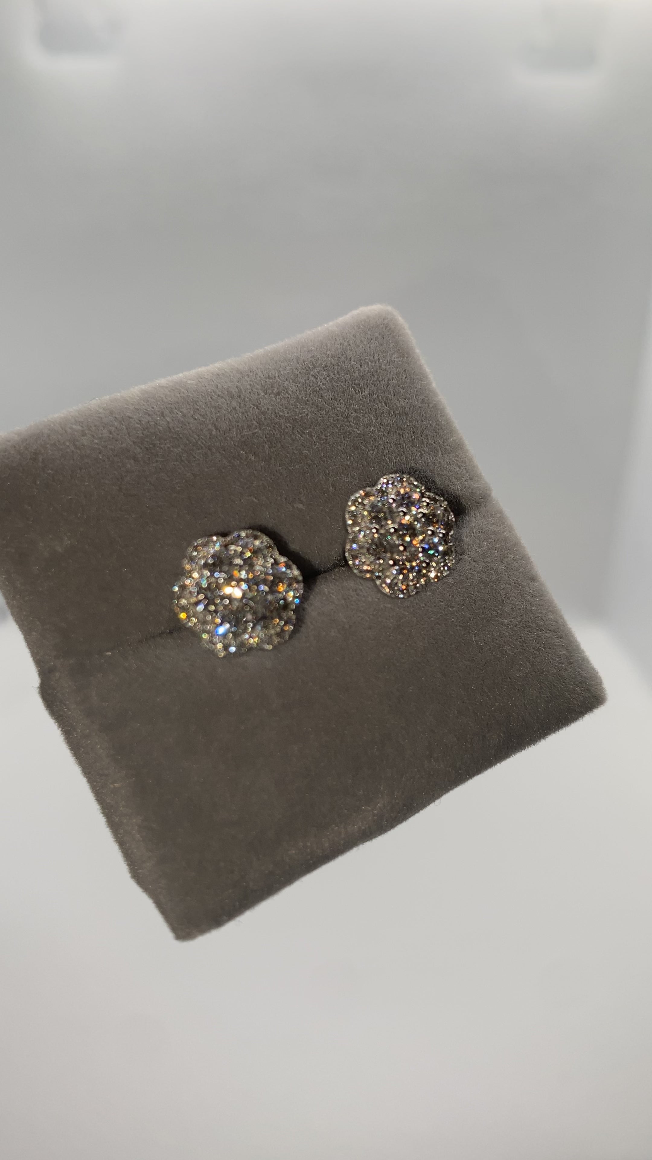 8mm Silver Poppy (Earring Set)